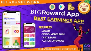 Big Reward Earning App With 10+ Adnetwork Source Code 2023 screenshot 4