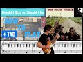Should i stay or should i go by the clash bass cover  play along tab