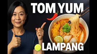 Cheap Eats in Lampang 💸 | Famous Tom Yum Noodles with 🍋‍🟩 at Tha Ma O Bridge, Thailand (Jul'25)