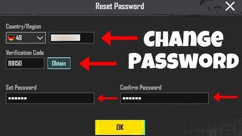 How to Change/Reset Password of Login in PUBG Mobile
