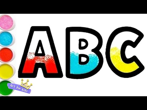 Drawing Alphabet for children / Bolalar uchun alifbo chizish / Рисование Алфавит для детей ABC