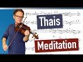 Thais meditation  j massenet  violin sheet music  piano accompaniment