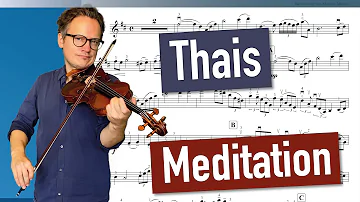 Thais Meditation | J. Massenet | Violin Sheet Music | Piano Accompaniment