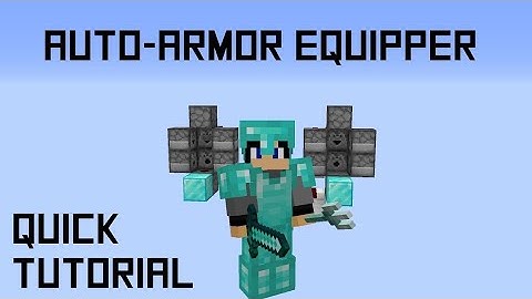 How to build an Automatic Compact Armor Equipper! (SIMPLE!) Minecraft 1.18 Tutorial | 2 Design Ideas
