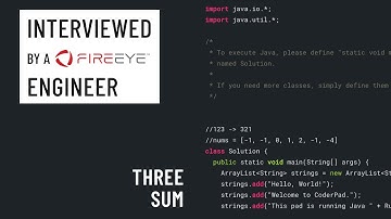 Java interview with a FireEye engineer: Three Sum