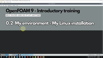 0.2 My environment #openfoamtraining