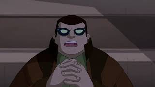 Spectacular Spider-Man Sinister Six Dinner scene but with movie themes.