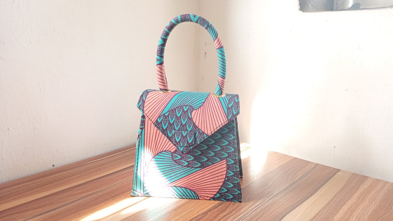 HOW TO MAKE ANKARA MINI BAG ASHAPE DIY ANKARA BAG bag diy souvenirs