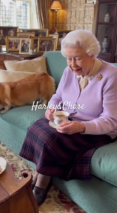 Queen Elizabeth Relaxing with a cuppa tea #Queen #QueenElizabeth #Elizabeth #Royal #RoyalFamily