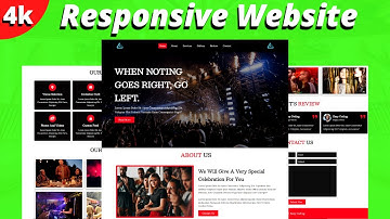 Complete Responsive Event Organizer Website Design Using HTML - CSS - Javascript || Step By Step