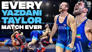 Every match between world and Olympic champs David TAYLOR (USA) and Hasan YAZDANI (IRI)