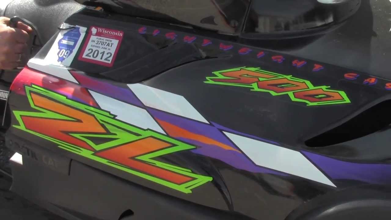 るる Parting Out 1998 Arctic Cat ZL 500 Snowmobile - YouTube