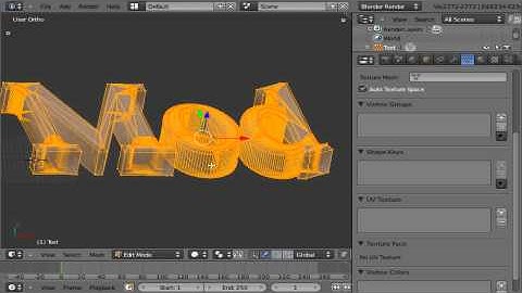 Text Objects in Blender