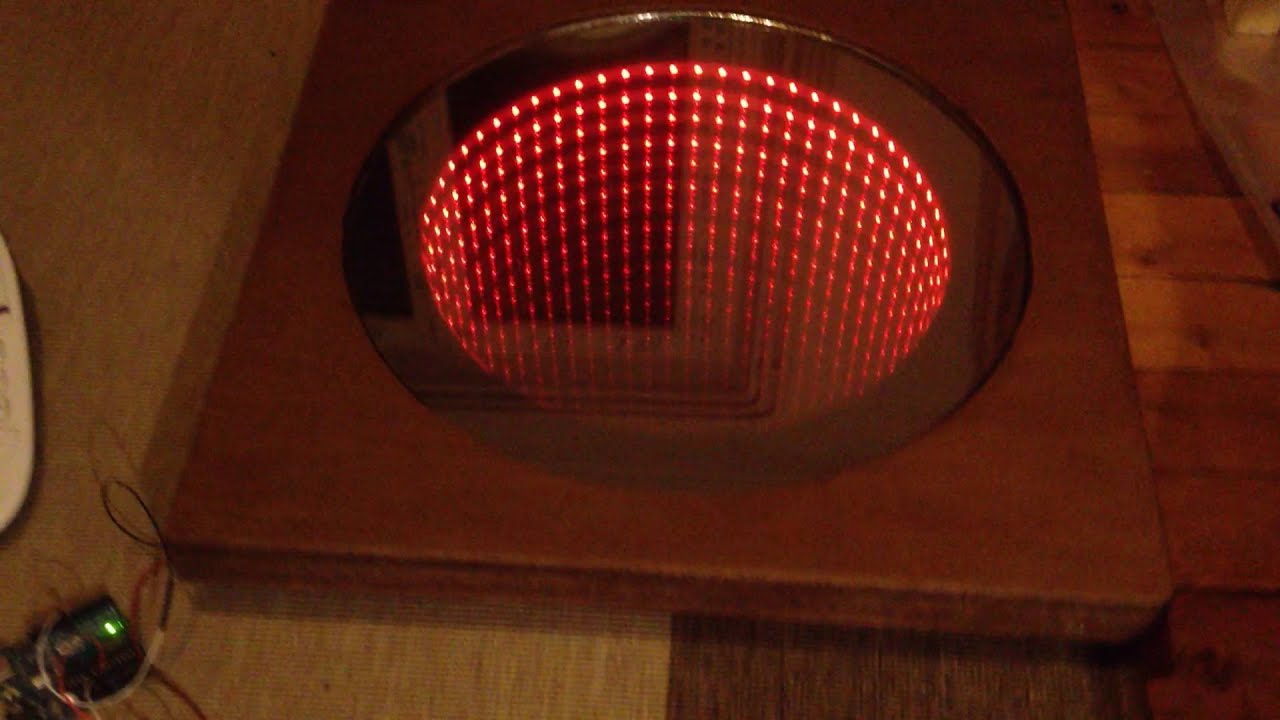 Infinity Mirror 60 LED with WS2812 and a Arduino Standalone - YouTube