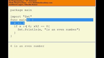 Go Programming 2 : "if" statement : Think Aloud Academy