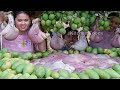 Cooking 100 PIG STOMACH with MANGO FRUIT STIR-FRIED SHRIMP PASTE RECIPE - Steaming Food For Donation