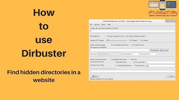 How to use Dirbuster | Find hidden directories/files in a website