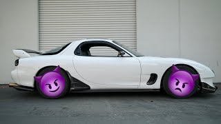 New Wheels For My Mazda Rx-7!!!