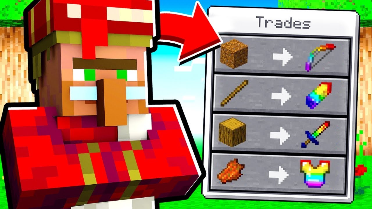 Minecraft Men Villagers Tradear OP SAKER!
