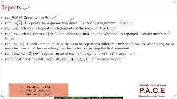 Generating Sequences in R