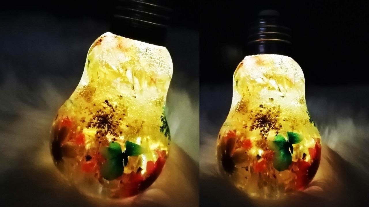 DIY Resin Light Bulbs 💡  Light bulb crafts, Diy resin light, Diy light  bulb