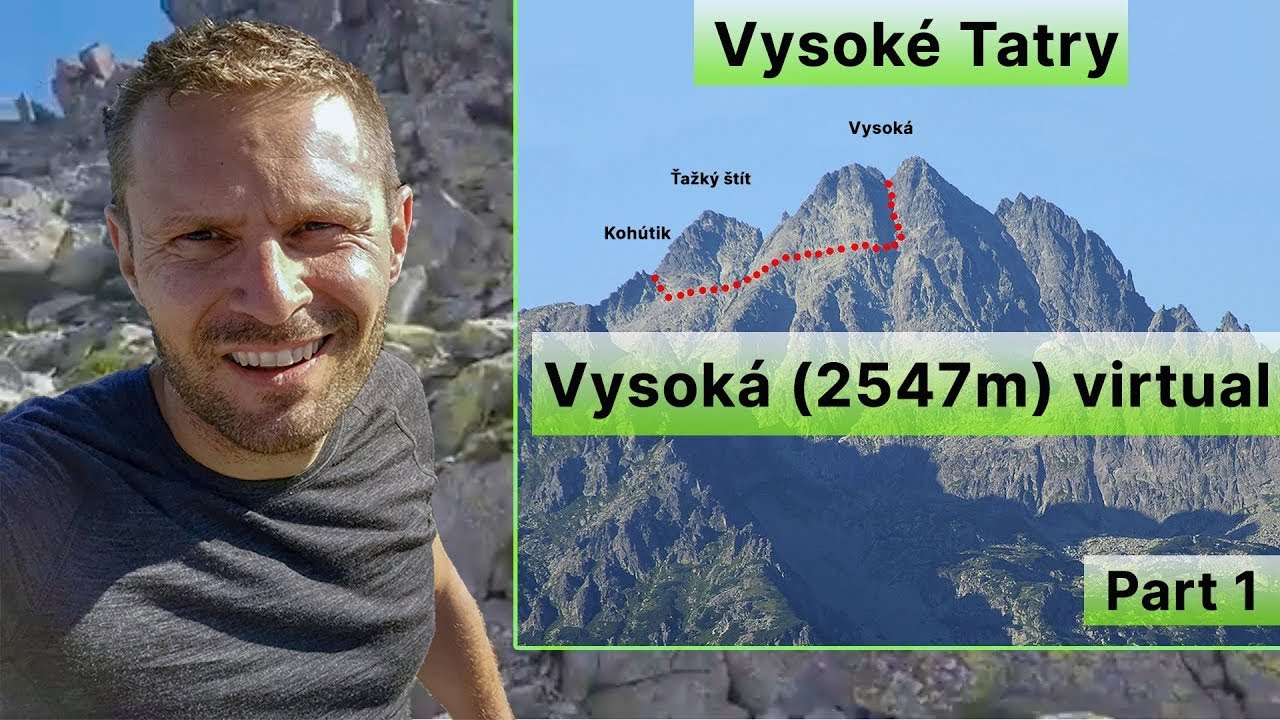 Vysoká virtual s komentárom cesty - 1. časť - Sedlo Váhy - Kohútik.