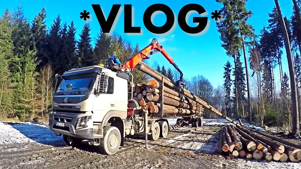 *Holbra VLOG* #60 Přeprava dlouhého dřeva - Volvo FMX