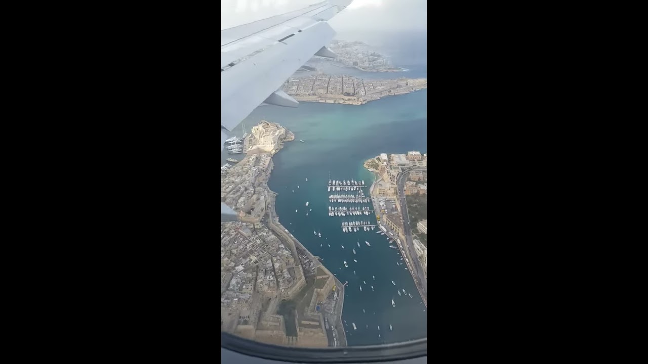 Landing To Malta International Airport