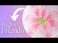 Pink Lily Flower || Pencil Colours || Easy Shading Tutorial for Beginners || Step by Step
