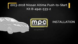 Remote Start Installation for 2013-2018 Nissan Altima - Push-to-Start - Gas