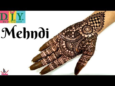 Easy And Simple Mehndi Design For Beginners Henna Design Front