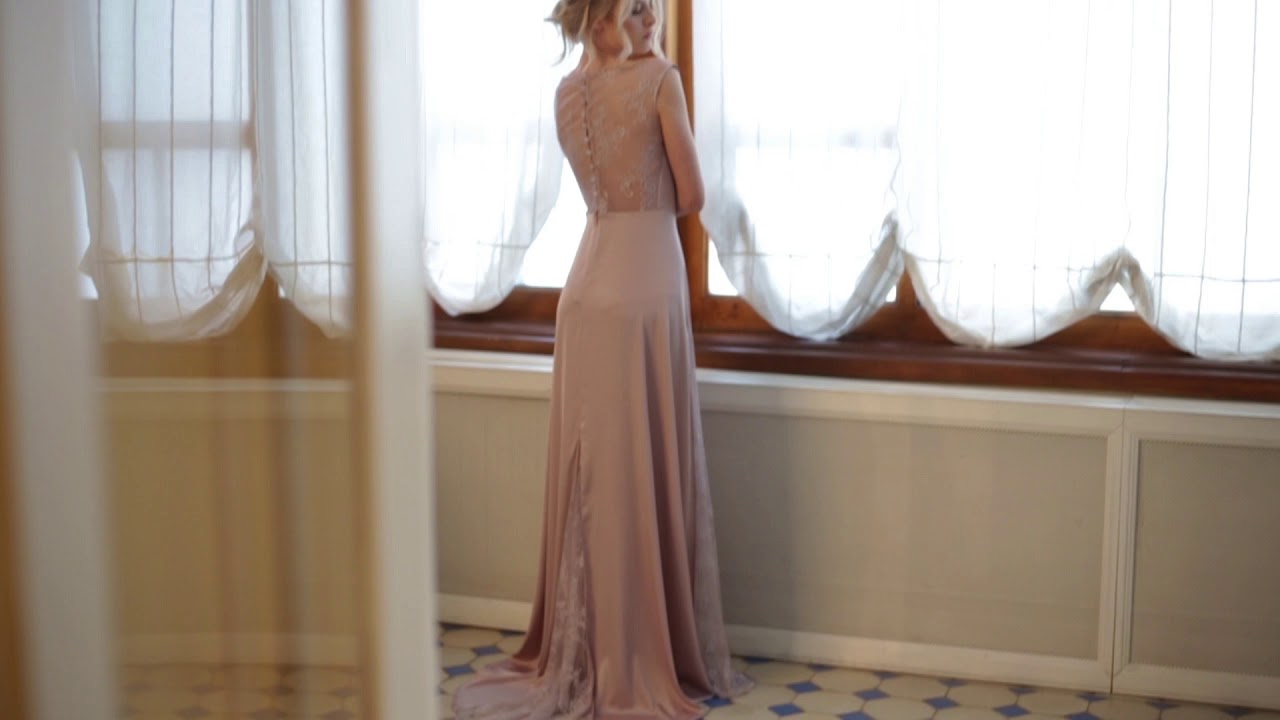 Violetta - Evening dress of sophisticated color is created for gala parties // Anna Skoblikova