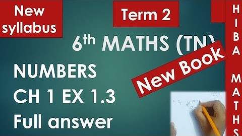 6th maths term 2 chapter 1 exercise 1.3 full answers tn samacheer 2020-2021 new syllabus