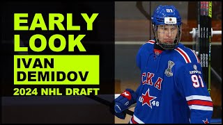IVAN DEMIDOV Highlights | 2024 NHL Draft Early Look