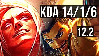 VLADIMIR vs AKSHAN (TOP) | 14/1/6, 2.3M mastery, Legendary, 700+ games | EUW Master | 12.2