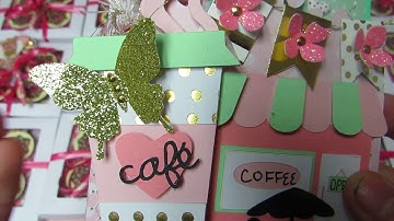 Parisian Coffee Themed Memory Dex Cards | With Donut Box Packaging | IG Hosted Swap |