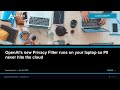 OpenAIs new Privacy Filter runs on your laptop so PII never hits the cloud | AYTAS Tech Shorts