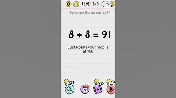 Brain test level 246 How can this be correct