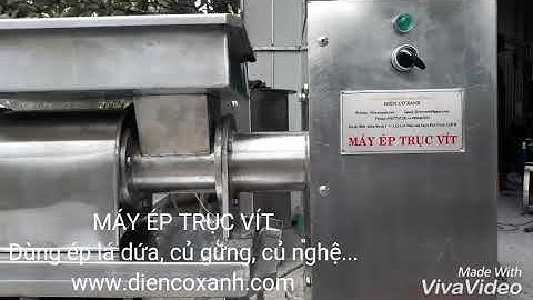 MÁY ÉP TRỤC VÍT dùng ép lá dứa củ gừng, củ nghệ, khóm, dừa...