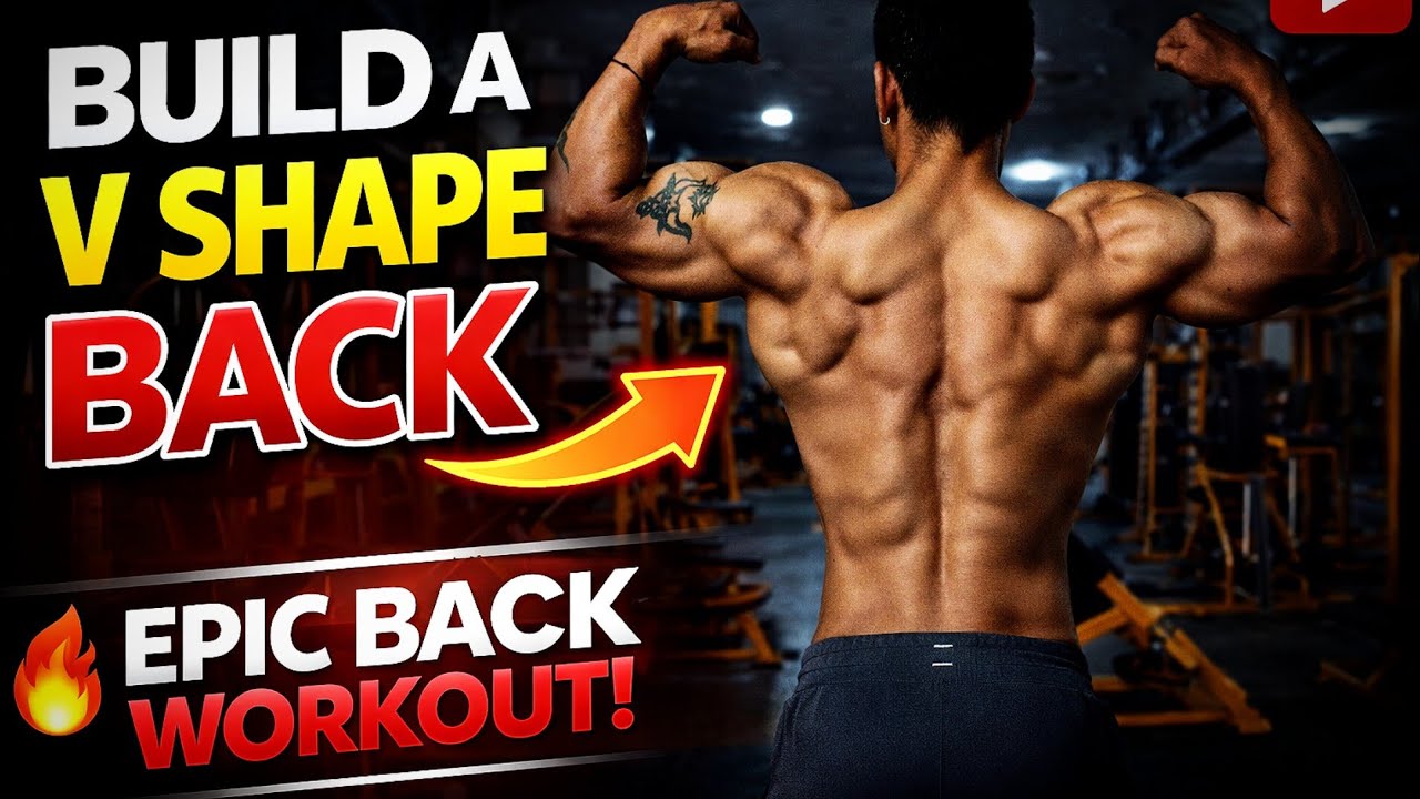 Build A V Shape Back | Back Workout #gym #workout #backworkout - YouTube
