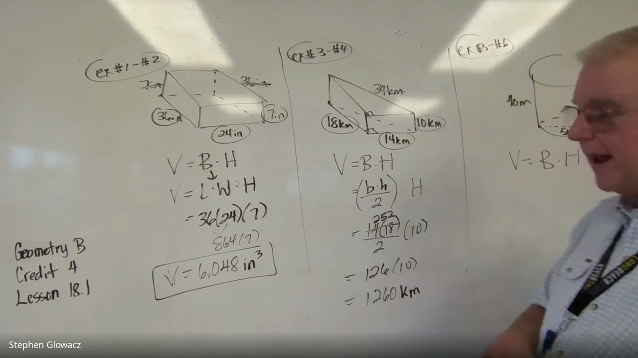 #5042 Geometry B, Credit 4, Lesson 18.1