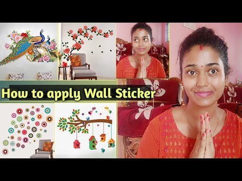 how to apply wall sticker | wall sticker review | tips to apply wall sticker