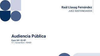 Audiencia telemática  causa 341-22-EP