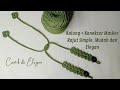 Kalung + Konektor Masker Rajut 2in1 Simple dan Elegan | Crochet Mask Strap + Ear Saver for Beginner