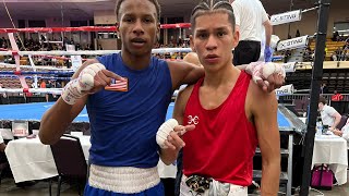 Youth 2022 USABOXING National Championships 119lbs Yoruba Moréu Jr (NM) vs Thomas Covington (MI)