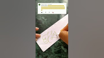 Hashmi | beautiful cursive calligraphy tutorial forbeginners #shorts @wordsadda_official