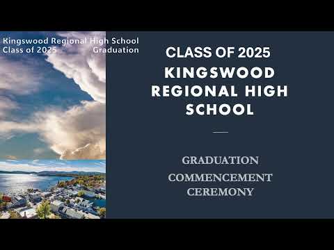 The Kingswood Regional High School (KRHS) 2025 Graduation Commencement Ceremony LIVE June 13, 2025.