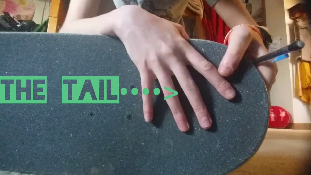 How to know which is the nose or tail on skateboard - YouTube