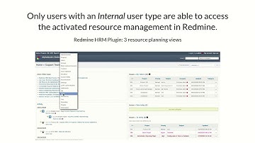 How to access the 3 resource planning views of Redmine HRM Plugin