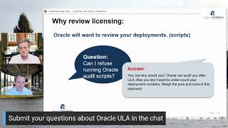 Oracle Lizenz-Audit-Skripte Ende von Oracle ULA